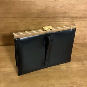 Bergdorf Goodman Black and Gold Purse